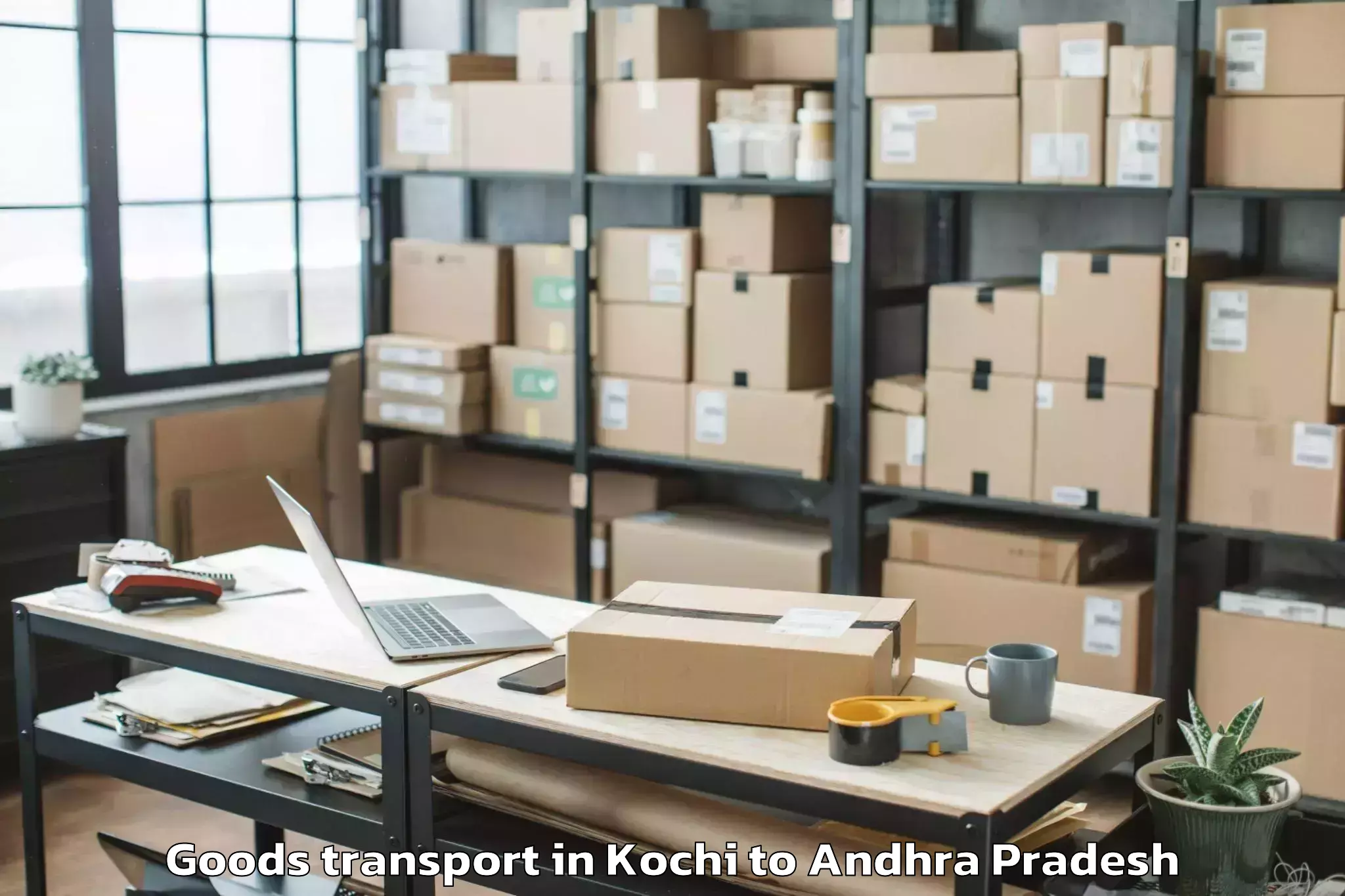 Hassle-Free Kochi to Pedapadu Goods Transport